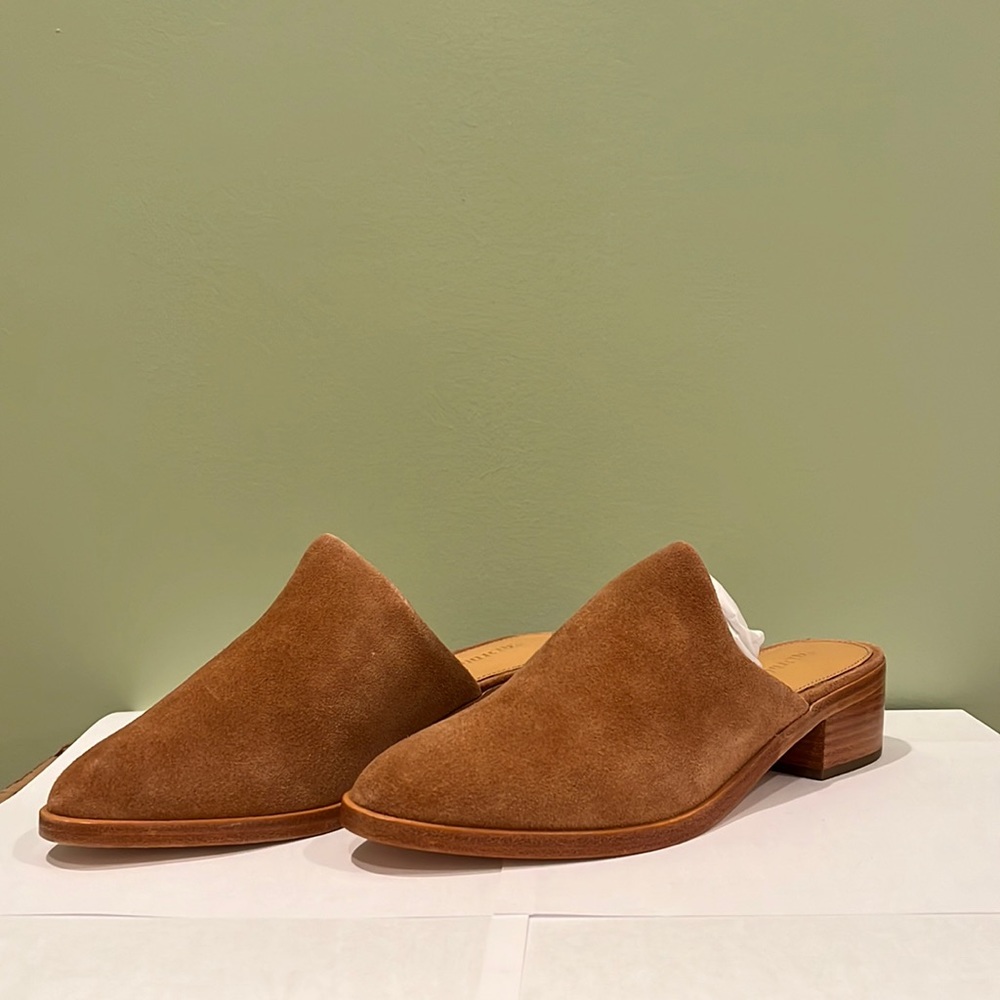 Soludos Tan Suede Venetian Mule